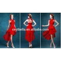 Schicke rote kurze Hochzeitskleider Großhandels-elegante Damen-hübsche Hochzeits-Kleider